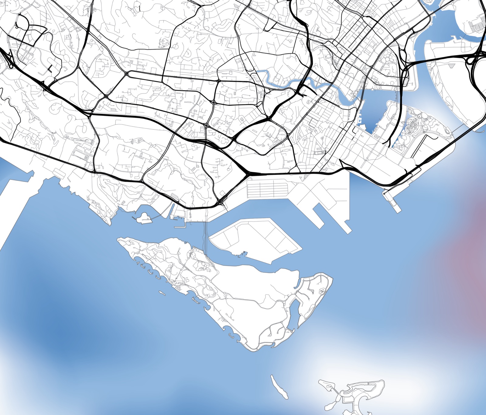 Urban district modelled with CEA-4